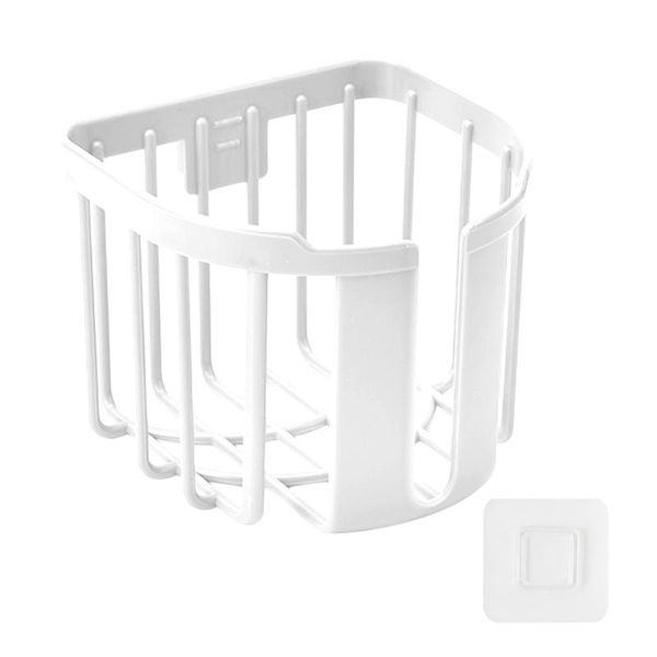 

toilet paper holders hole accessories space saving for bathroom wall storage basket home use portable indoor organizer hanging