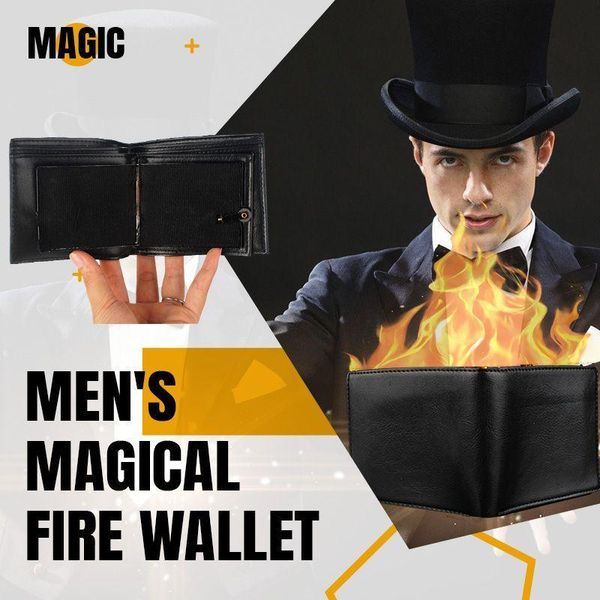 

storage bags men's magical fire wallet drop