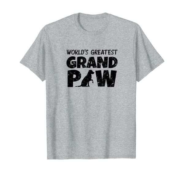 

worlds greatest grand paw labrador retriever shirt grandpaw, White;black