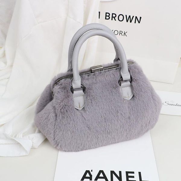 

waist bags portable plush bag 2021 autumn and winter shopping fashion net red one-shoulder messenger handbag lady wallet