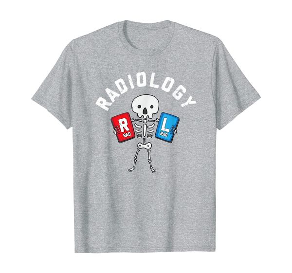 

radiology tech t shirt funny radiology skull, White;black