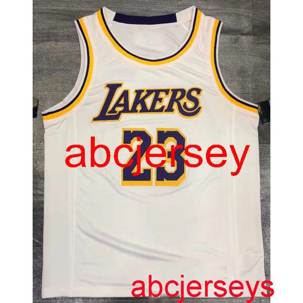 

men's 23# james 2020 white round neck basketball jersey s,m,l,xl, vest, Black