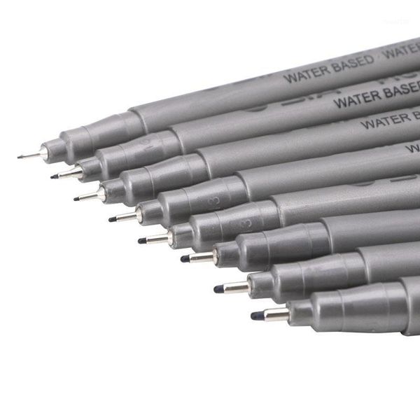 

gel pens 1x black fine line pen waterproof writing marker sketching art 0.3mm x3ue1