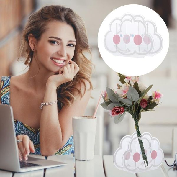 

vases 1pc acrylic simple style flowers vase fresh natural storage holder