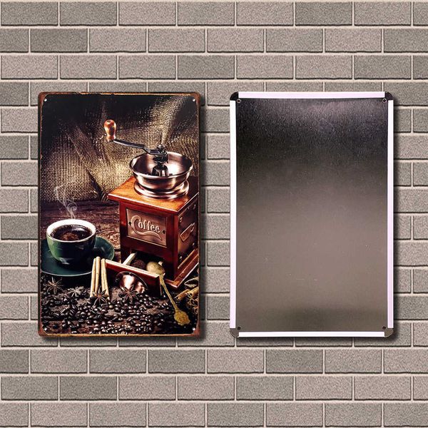 

keep calm and drink coffee cappuccino espresso cafe tin poster metal sign bar decor painting 20*30 cm size dy232