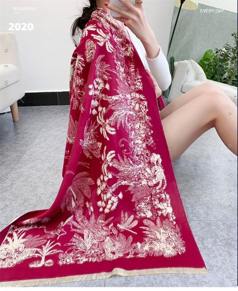 

scarves winter scarf women soft cashmere warm pashmina foulard zoo print wraps thick long shawls bufanda stoles, Blue;gray
