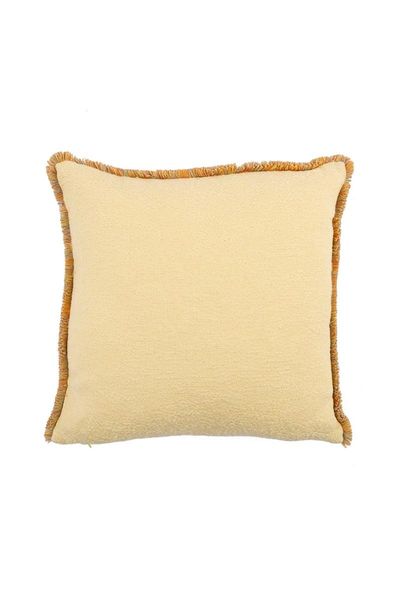 

cushion/decorative pillow yellow fringed cushion cover 50x50cm square 1piece decorative trendy pillowcase livingroom sofa throw home decor