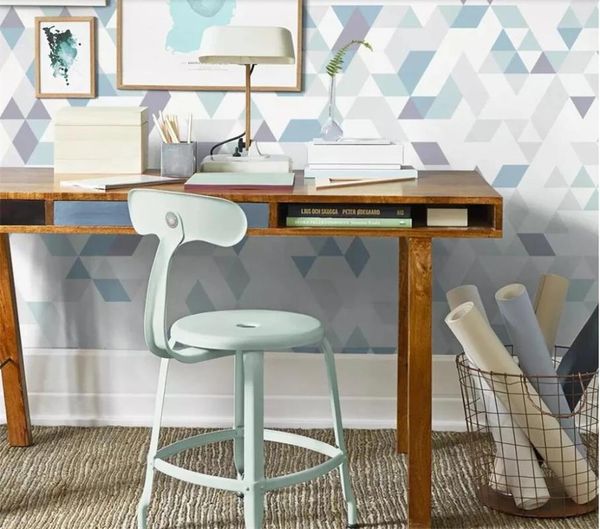 

wallpapers custom po self adhesive 3d simple geometric background wall living room bedroom murals decorate waterproof