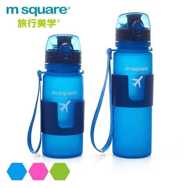 

mssquare silica gel cup folding outdoor sports portable mountaineering bottle with soft water bag