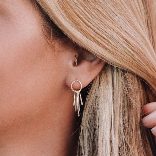 

tassel earrings handmade 925 silver jewelry oorbellen gold filled largos boho brincos vintage pendientes earrings for women 210317