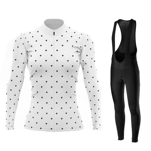 

girl long sleeve cycling clothing set bib pants ropa ciclismo bicycle mtb bike breathable jersey woman's clothes racing sets, Black;blue