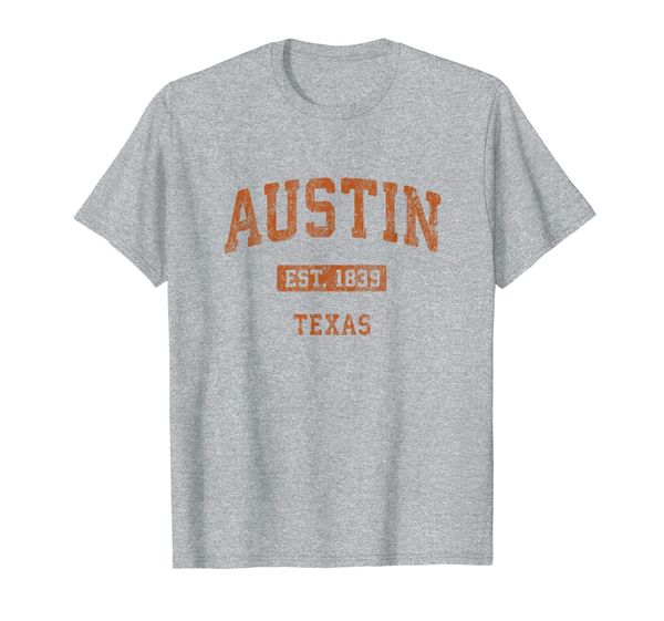 

Austin Texas TX Vintage Athletic Sports Design T-Shirt, Mainly pictures