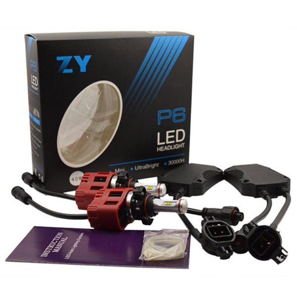 

2x 45w 4500lm car led headlight conversion kit 5202 replace light bulbs headlights