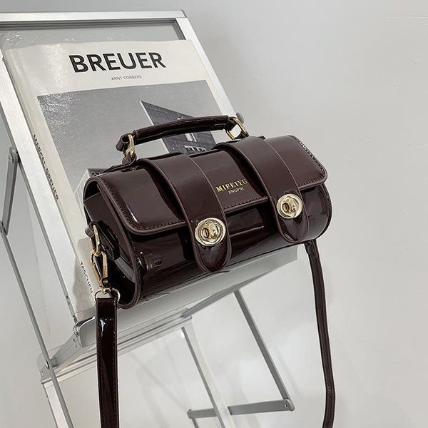 

ladies horizontal barrel fashion shoulder cross body bag designer pu handbags for women versatile travel bags evening