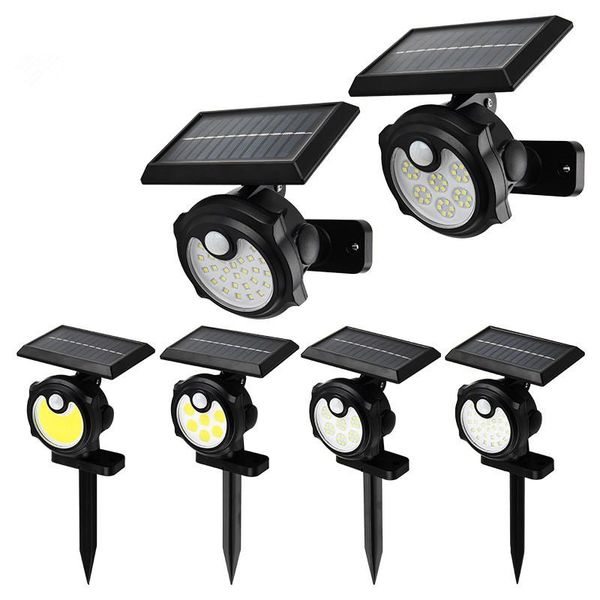 

solar lamps outdoor lawn light waterproof lighting wall lamp pir motion sensor landscape spotlights for garden courtyard decoration
