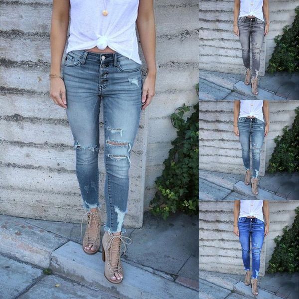

yoga outfit hole ripped jeans women pants cool denim vintage skinny push up high waist casual ladies slim mom