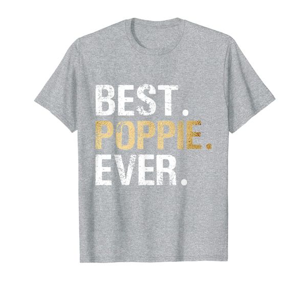

mens poppie graphic poppie gift from granddaughter grandson t-shirt, White;black