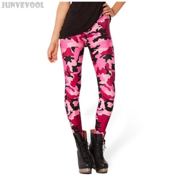 

women's leggings camouflage pink military army pants hidden femmes soft fitness workout pantalon 3d print galaxy trousers sexy, Black