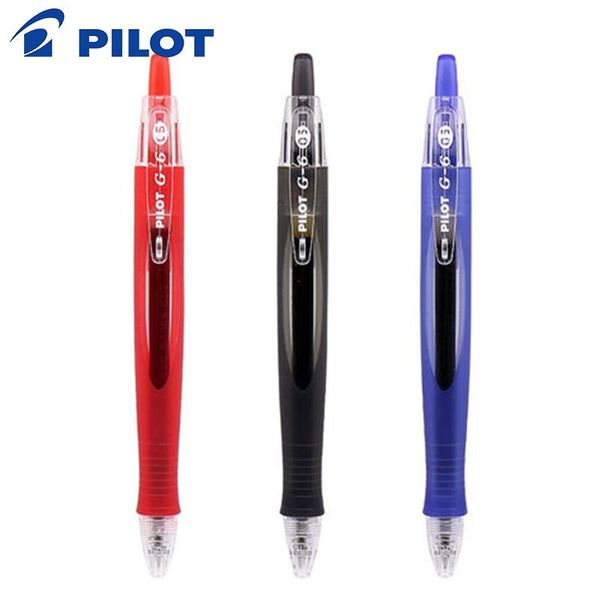 

gel pens 6pcs/lot pilot g-6 bl-g6- automatic neutral pen/pencil streamline 0.5 mm