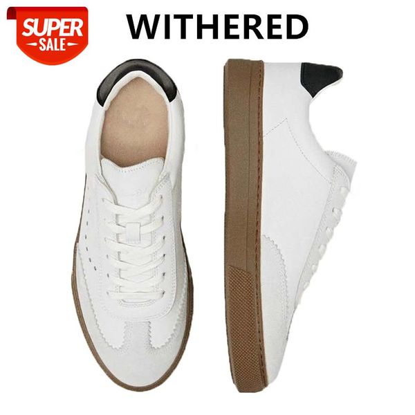 

withered new genuine leather casual german training shoes vulcanized shoes women sneakers women woman #1k04