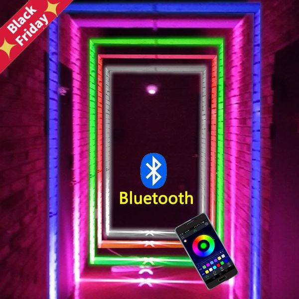 

12w rgb led window sill light for door frame wall ktv el bar corridor wireless lamps 360 degree waterproof ip67 lamp