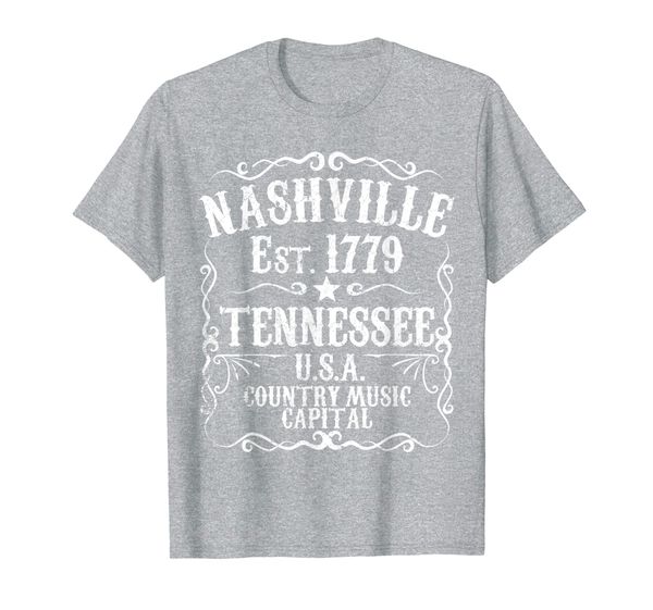 

nashville tennessee music city usa country concert gift idea t-shirt, White;black