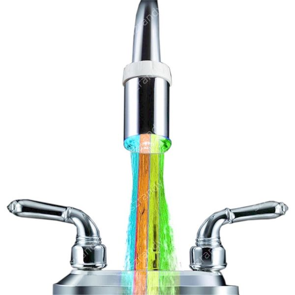 

other faucets, showers & accs rainbow multicolor fast flashing led faucet light