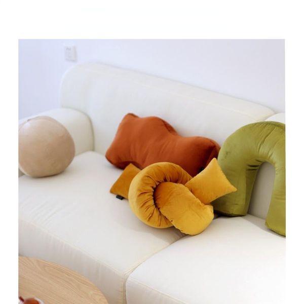 

pillow nordic ball cushion stuffed plush for sofa seat decorative soft office waist rest pillows pography props