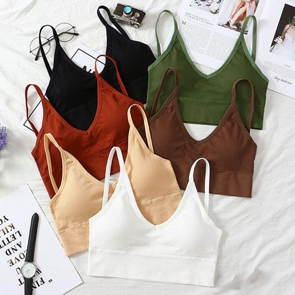 

bustiers & corsets ladies tube cropped strapless inner underwear solid 7 colors cotton female, Black;white