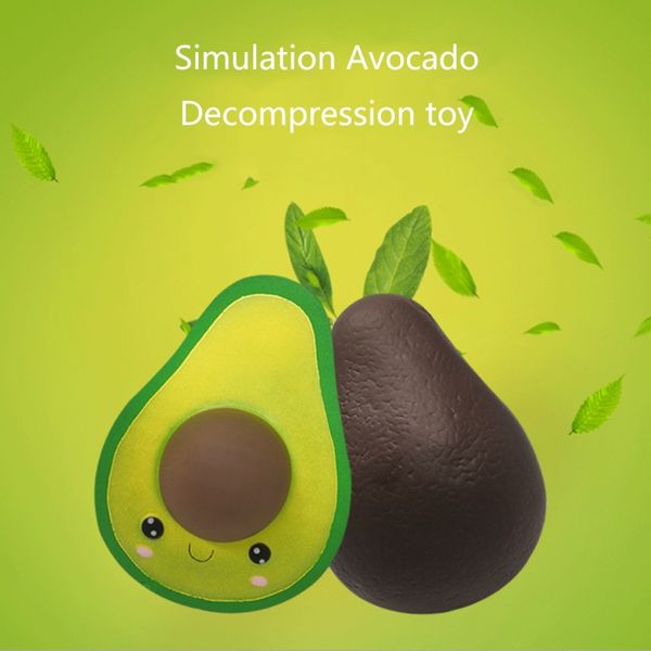 

soft stress relief chocolate avocado squeeze toy, cartoon rebound simulation decompression toy for kids toddlers