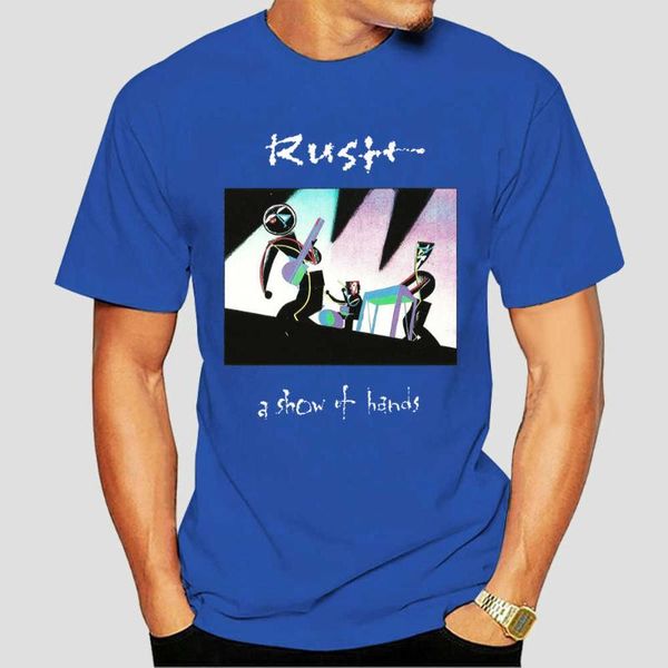 

men's t-shirts men summer t-shirt brand euro size rush show of hands mens t shirt tee licensed band merch casual 5209x, White;black