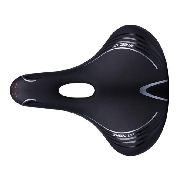 

bike saddles thicken mountain seat pvc saddle mtb cycling sports cushion pad (black)