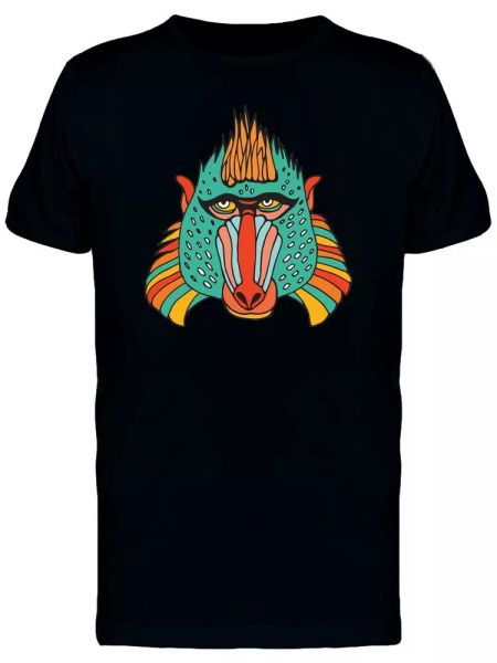

Primate Head With Tribal Art Men's Tee -Image by Shutterstock, White;black