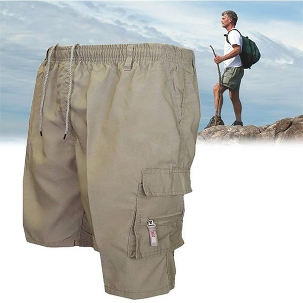 

men's shorts summer fashion men cargo army tactical male casual breeches bermuda beach pants outdoor joggers, White;black