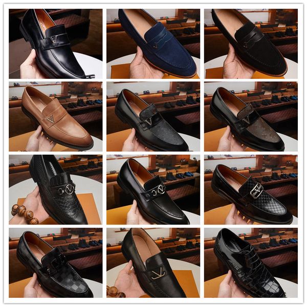 

italion mix 19 models luxury designer brand shoes black glitter spikes studded red bottom loafers flats wedding party gentlemen dress oxford