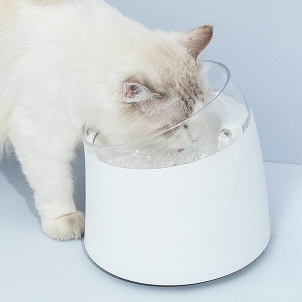 

cat bowls & feeders pet dog water fountain electric automatic mute feeder dispenser container for dogs cats drink