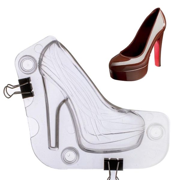 

baking moulds 14x13cm 3d ladies high heels chocolate mold, cake heels, candy, diy shoe kitchen accessories