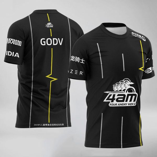

men's t-shirts pubg e-sports team sportswear 4am sports game fan t-shirt and women's spring summer pullover, White;black