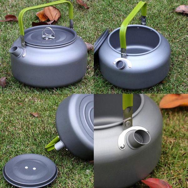 

water bottle 1.2l outdoor portable coffee teapot kettle camping hiking picnic bbq pot aluminium alloy tea