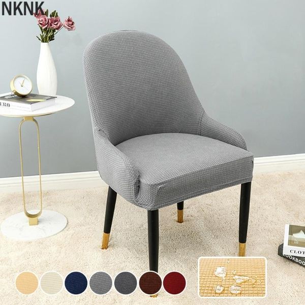 

european jacquard high stretch splash proof dining chair cover removable arm seat protector slipcover for home el covers