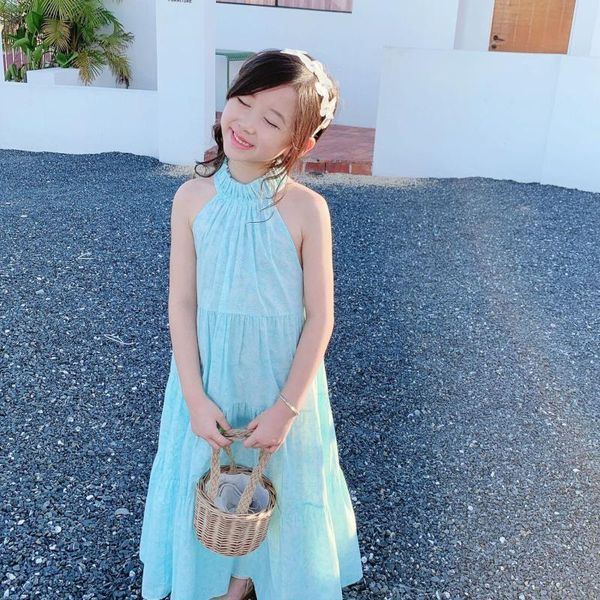 

girl's dresses kids dress 2021 summer autumn cotton baby girls clothes floral print off shoulder halter tether beach cake, Red;yellow
