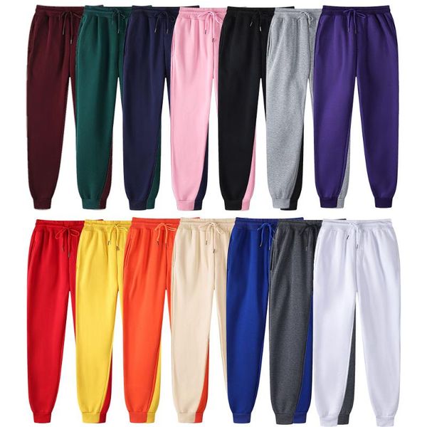 

men's pants 2021 spring winter jogger sweatpants men drawstring trousers casual comfortable tracksuits plus size gym clothing, Black