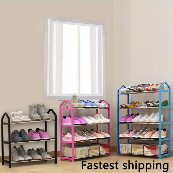 

3/4/5 tiers modern shoe rack hanger solid room organizer multi-layer shoes shelf multi-functional bedroom storage household clothing & wardr