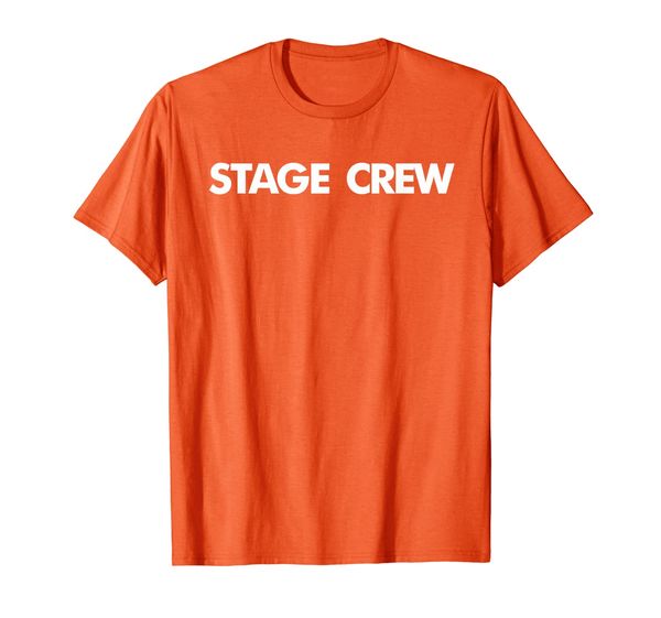 

stage crew team outfit for parties and concerts t-shirt, White;black