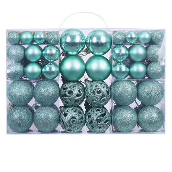 

party decoration 1 box/100pcs christmas balls pendant tree scene layout props