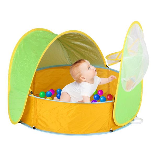 

baby beach tent camping beach shade tent pool play uv protection sun shelter for camping hiking portable popup shade pool