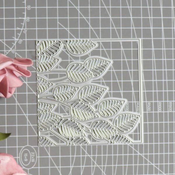 

painting supplies leaves frame square background metal cutting dies for diy scrapbooking paper card crafts embossing die cuts
