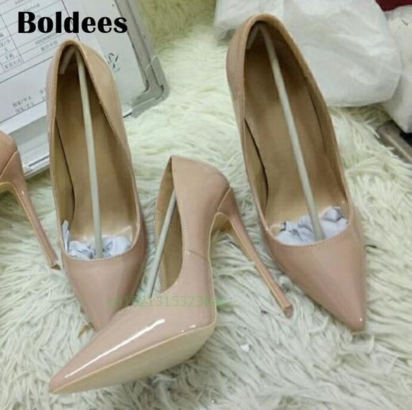 

slippers discount high heeled shoes women pointed leather 4. inch beyond big size 13/45 qapj, Black