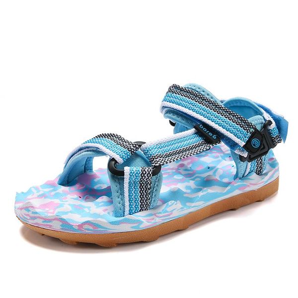 

sandals 2021 sports woman korea weave beach shoes stereo soles non-slip, Black