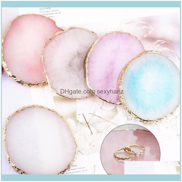 

packaging & jewelry50% resin jewelry necklace ring earrings display plate tray holder dish organizer pouches, bags drop delivery 2021 txq5e, Pink;blue